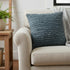 Gray Tasseling Fringe Texture Throw Pillow
