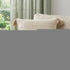 Ivory Blush Accent Stitch Color Block Throw Pillow
