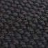 20" Black Nubby Textured Modern Throw Pillow