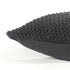 20" Black Nubby Textured Modern Throw Pillow