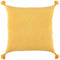Gold Solid Tonal Abstract Stripe Throw Pillow