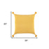 Gold Solid Tonal Abstract Stripe Throw Pillow