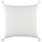 20" White Tonal Abstract Stripe Throw Pillow