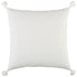 20" White Tonal Abstract Stripe Throw Pillow