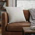 20" White Tonal Abstract Stripe Throw Pillow