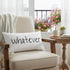 Black and White Whatever Embroidered Lumbar Pillow