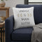 White Sawdust Is Man Glitter Throw Pillow