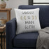 White Sawdust Is Man Glitter Throw Pillow