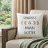 White Sawdust Is Man Glitter Throw Pillow