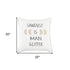 White Sawdust Is Man Glitter Throw Pillow