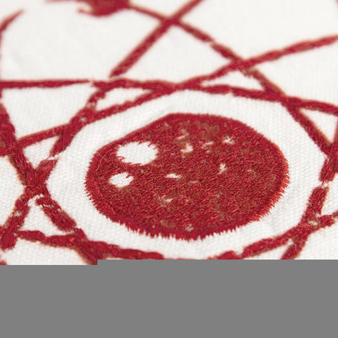 Red and White Never Trust An Atom Throw Pillow