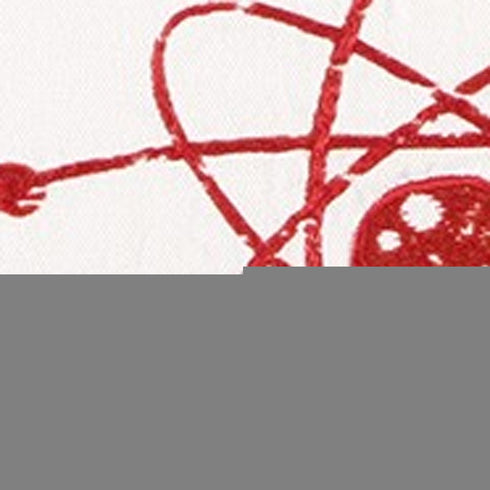 Red and White Never Trust An Atom Throw Pillow