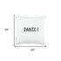 Black and White Flagship Message Throw Pillow