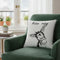 Black and White Humorous Donkey Throw Pillow