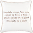 Brown and White Chocolate Is A Salad Throw Pillow