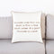 Brown and White Chocolate Is A Salad Throw Pillow