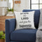 Black and White Praise The Lard Tasseled Throw Pillow
