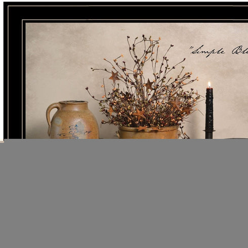 Simple Blessings 6 Black Framed Print Wall Art