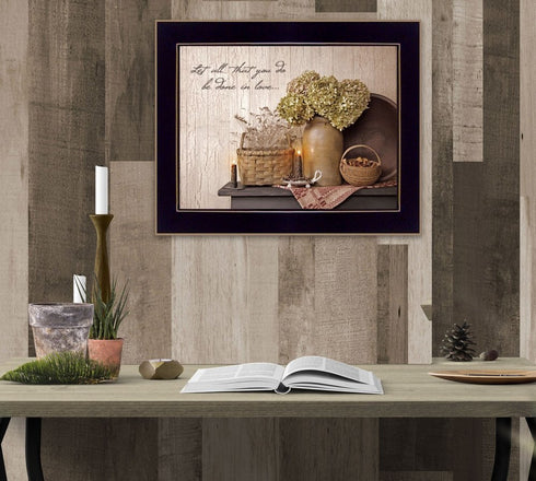 Done in Love 2 Black Framed Print Wall Art