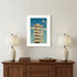 Beach Directional 2 White Framed Print Wall Art
