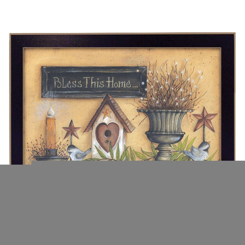 Bless This Home 4 Black Framed Print Wall Art