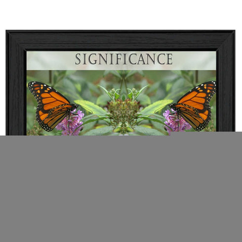 Significance 3 Black Framed Print Wall Art