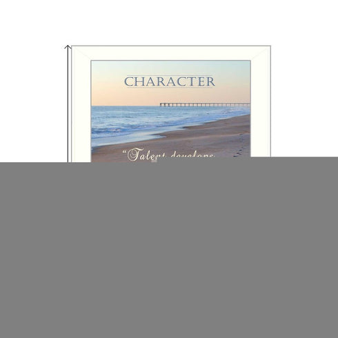 Character 4 White Framed Print Wall Art