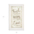 Faith 1 White Framed Print Wall Art