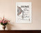 Home or Laughter 1 White Framed Print Wall Art