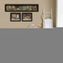 Set Of Three COUNTRY BATH II 5 Black Framed Print Bathroom Wall Art