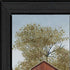 Set Of Two Country Barns 3 Black Framed Print Wall Art