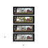 Set Of Four Four Seasons Collection II 3 Black Framed Print Wall Art