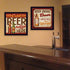 Set Of Two Beer II Cold Beer Served Here Black Framed Wall Art