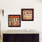 Set Of Two Beer II Cold Beer Served Here Black Framed Wall Art