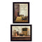 Set Of Two Home and Family Black Framed Wall Art