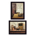 Set Of Two Home and Family Black Framed Wall Art
