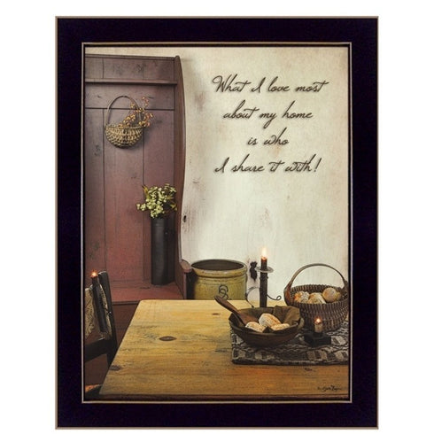 Set Of Two Home and Family Black Framed Wall Art