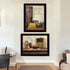 Set Of Two Home and Family Black Framed Wall Art