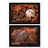Set Of Two Baseball and Football Black Framed Wall Art