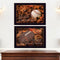 Set Of Two Baseball and Football Black Framed Wall Art