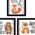 Set Of Three Be Brave Little One 1 Black Framed Wall Art
