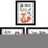 Set Of Three Be Brave Little One 1 Black Framed Wall Art