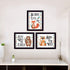 Set Of Three Be Brave Little One 1 Black Framed Wall Art