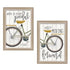 Set Of Two Pedal it Out 1 Brown Framed Print Wall Art