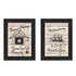 Set Of Two Friendship Journey 1 Black Framed Print Kitchen Wall Art