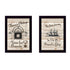 Set Of Two Friendship Journey 2 Black Framed Print Kitchen Wall Art