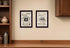 Set Of Two Friendship Journey 2 Black Framed Print Kitchen Wall Art