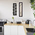Set Of Two Come On In with Seven Peg Mug Rack 3 White Framed Print Kitchen Wall Art