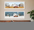 Set Of Two Autumn And Winter White Framed Print Wall Art