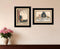 Set Of Two Gone Fishing 2 Black Framed Print Wall Art